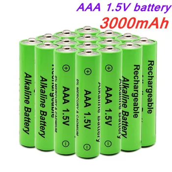 1,5 V AAA baterijas 3000mAh alkaline AAA uzlādējamās baterijas tālvadības rotaļlieta gaismas akumulators lielas ietilpības Ilgi izturību