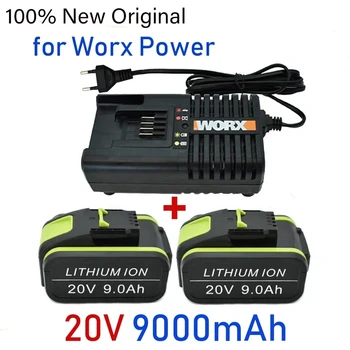 Uzlādējams Litija Bateriju Nomaiņa WORX 20V 9Ah Elektrisko Instrumentu WA3551 WA3553 WX390 WX176 WX178 WX386 WX678 ar Lādētāju
