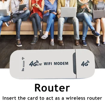 4G LTE Bezvadu USB Dongle 150Mbps Modemu Stick WiFi Adapteri 4G Kartes Maršrutētāju Mobilie Portatīvie Wifi 4G Kartes Maršrutētāju Mājas Birojs