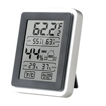 2X LCD Digitālo Termometru, Higrometru, Temperatūra Iekštelpās Ērti Temperatūras Sensors Mitruma Mērītājs Platums Instrumenti