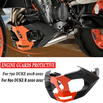 Par 890 DUKE R 2020 2021 Motocikla Priekšējā Motora Aizsargi Spoilers Aizsardzības Vāks 790 HERCOGS 2018-2021 2019 2020