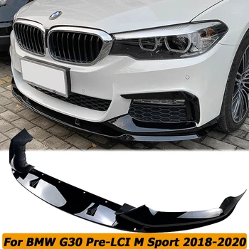 Priekšējā Bufera Lūpu Spoilers Pusē Sadalītāja Difuzoru Ķermeņa Komplekta Aizsargiem Deflektors BMW G30 Pre-LCI M Sport 2018-2020 Auto Piederumi